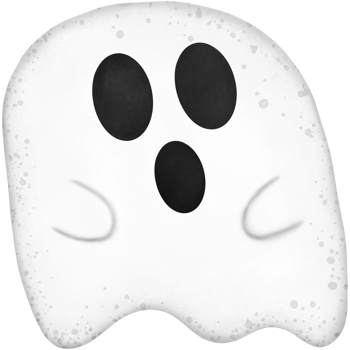 Halloween ghost isolated on transparent background png
