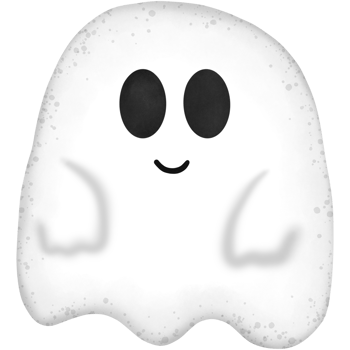 Halloween ghost isolated on transparent background png