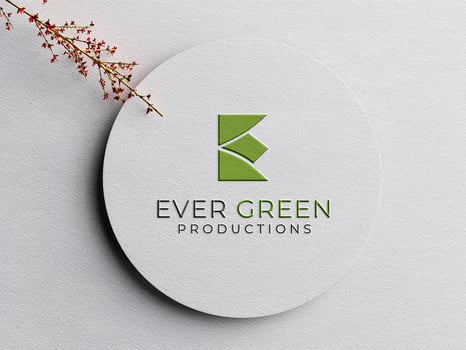 PSD Embossed Paper Logo Mockup With Red Leafs