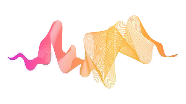 Abstract backdrop with colorful wave gradient lines vector