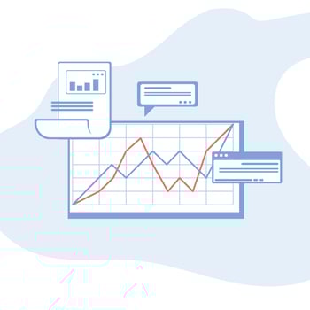Vector business intelligence dashboard abstract concept vector illustration