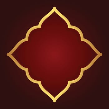 Vector elegant background with gold frame