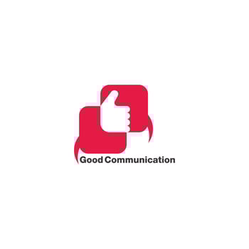 good thumb bubble talk communication symbol vector