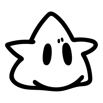 Star tattoo icon element outline png