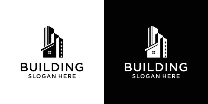 Home building logo design template vector
