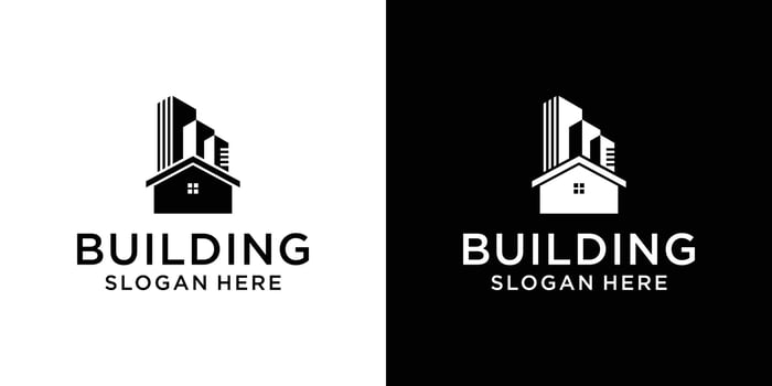 Home building logo design template vector
