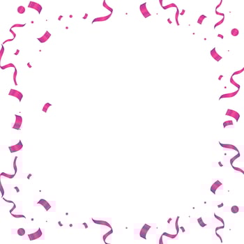 Vector pink confetti background