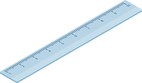 Isometric ruler icon png