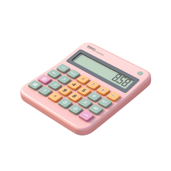 AI Generative 3D business theme calculator png
