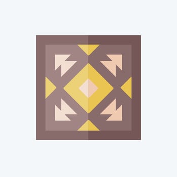 Icon Carpet. related to American Indigenous symbol. flat style. simple design editable. simple illustration vector