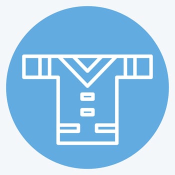 Icon Clothes. related to American Indigenous symbol. blue eyes style. simple design editable. simple illustration vector