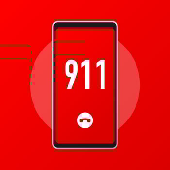 Emergency flat design. Vector illustration.