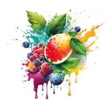 Free download water color fruits png realistic photo, Ai Generative