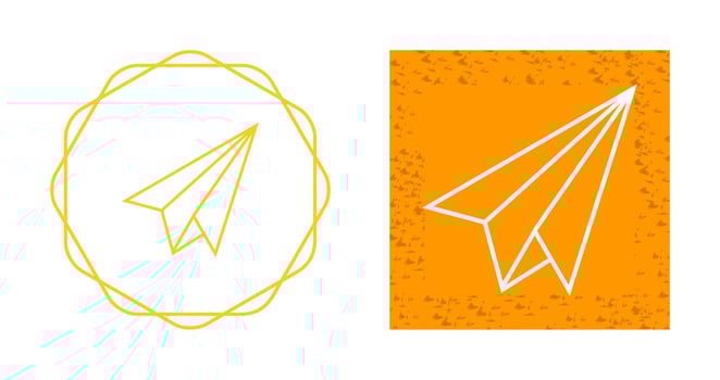 Paper Plane Vector Icon