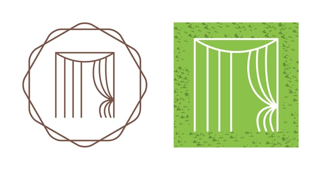 Curtains Vector Icon