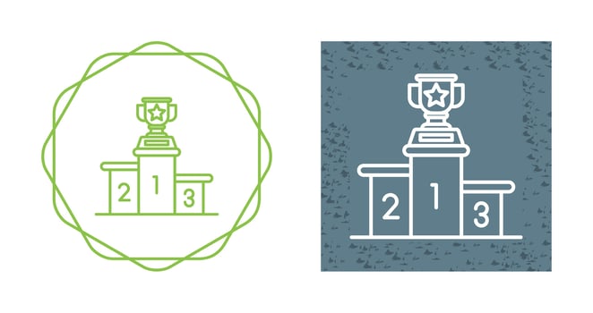 Podium Vector Icon