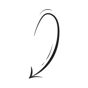 Arrow Handrawn Outline Style am png