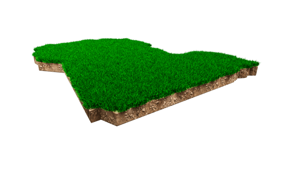 Libya Map soil land geology cross section with green grass and Rock ground texture 3d illustration png