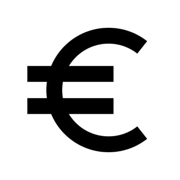 Euro symbol. Euro currency. Vector. vector