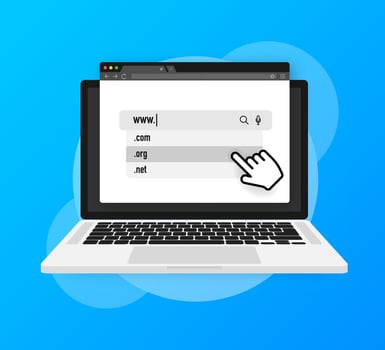 Flat illustration with www org. Web design isometric concept. Illustration vector flat. Business vector icon.