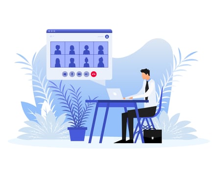Flat chat people, great design for any purposes. Vector illustration