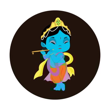 Krishna Janmashtami free vector