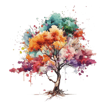 Free download png watercolor art background realistic photo, Ai Generative