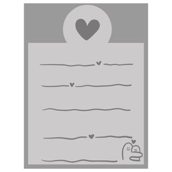Paper note page minimal color and cute png