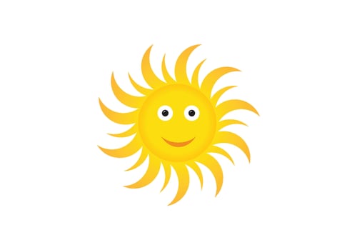 Cute Happy Sun vector