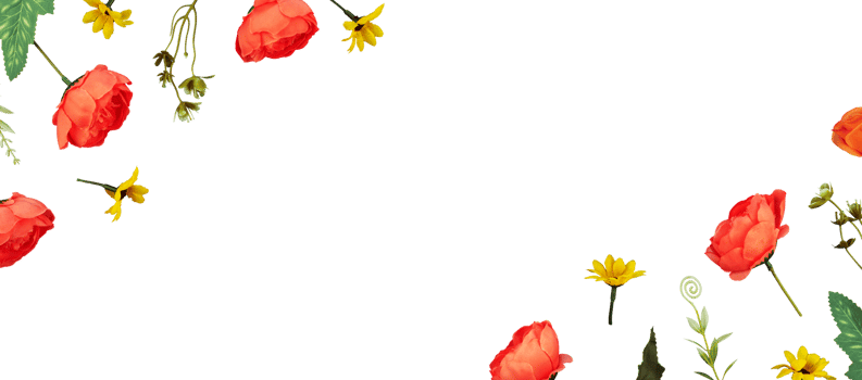 beautiful flower banner frame copy space png