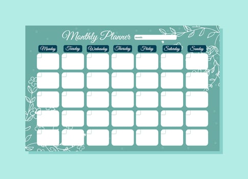 Printable Weekly planner templates to customize vector
