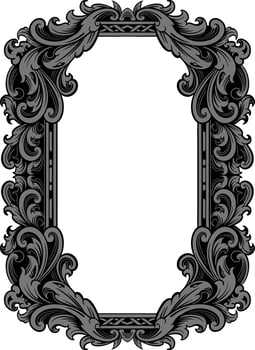Luxury Frame Ornament Wedding Decoration vector