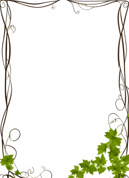 Vines Border Frame Ai Generative png