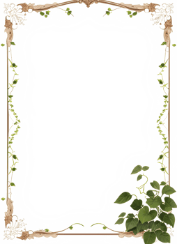 Vines Border Frame Ai Generative png