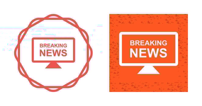 Anchors on News Desk Vector Icon