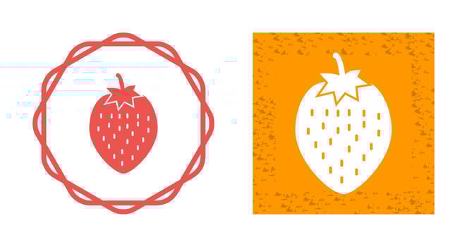 Strawberry Vector Icon