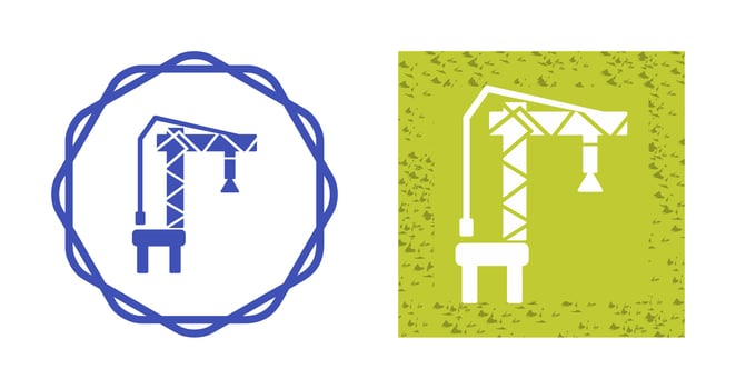 Harbor Crane Vector Icon