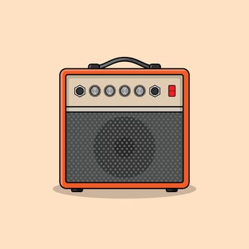 The Illustration of Amplifier vector