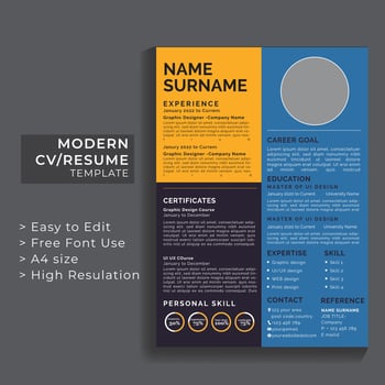 Cv Resume Template,modern resume design vector