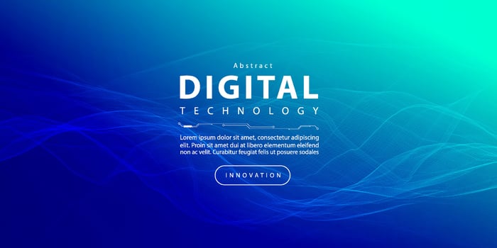 Digital technology speed connect blue green background, cyber nano information, abstract communication, innovation future tech data, internet network connection, Ai big data, line dot illustration vector