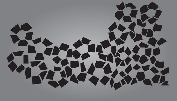 Vinyl Illustration Cut Out floral abstract vector