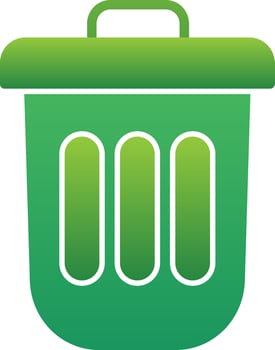 Dustbin Vector Icon Design