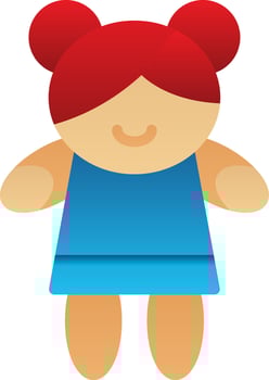 Girl Vector Icon Design
