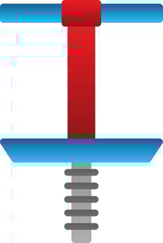 Pogo Stick Vector Icon Design