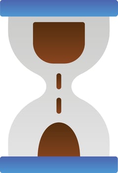 Hourglass Vector Icon Design