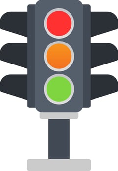 Traffic Lights Vector Icon Design
