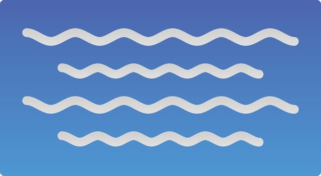 Waves Vector Icon Design