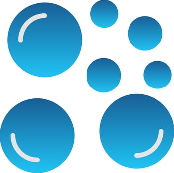 Bubbles Vector Icon Design