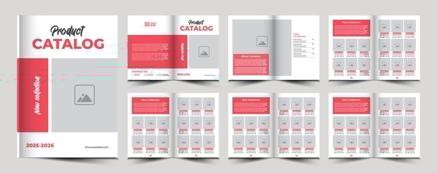Product catalog or catalogue template design vector