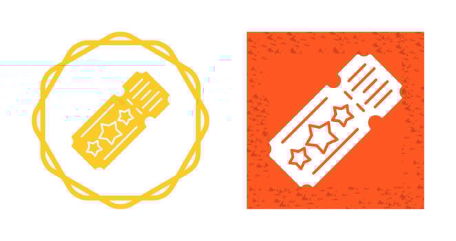 Ticket Vector Icon